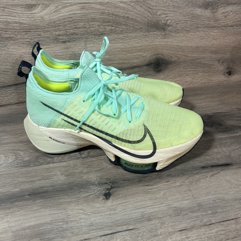 Nike Air Zoom Tempo NEXT% Flyknit Men Size 8 Barely Volt Mint Foam CI9923-701